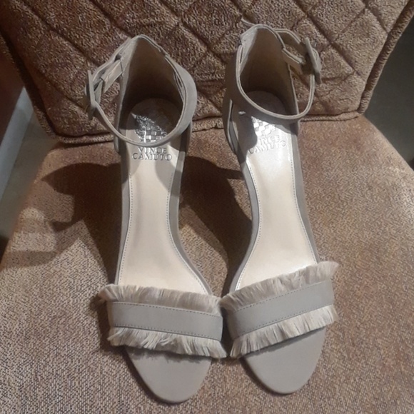 Vince Camuto Shoes - Vince Camuto Taupe Suede High Heels NWOB